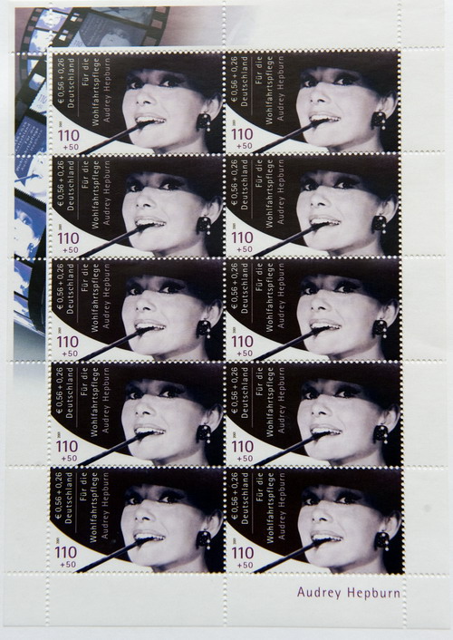 los sellos ‘prohibidos’ de Audrey Hepburn